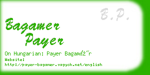 bagamer payer business card